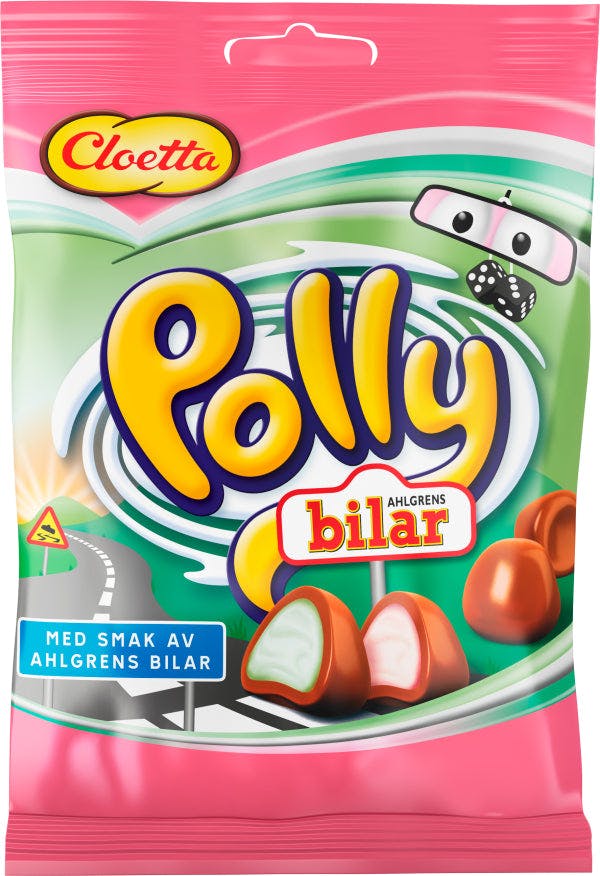 Polly Chocolate candy with the taste of Ahlgrens Bilar