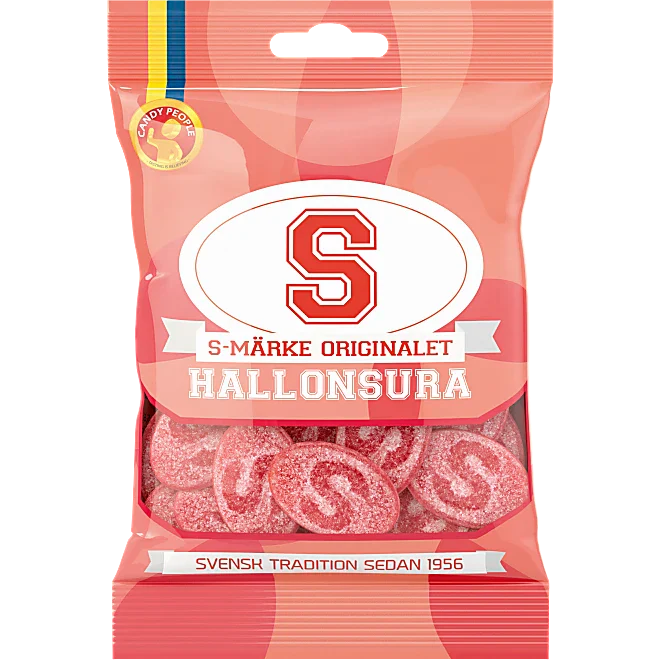 S-Märke Raspberry Sour by Swedish Candy Store