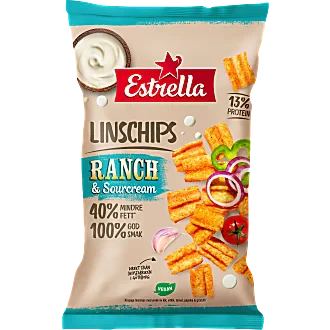 Estrella Estrella Linschips Ranch & sourcream by Swedish Candy Store