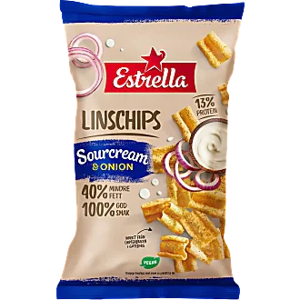 Estrella Estrella Linschips Sourcream & onion by Swedish Candy Store
