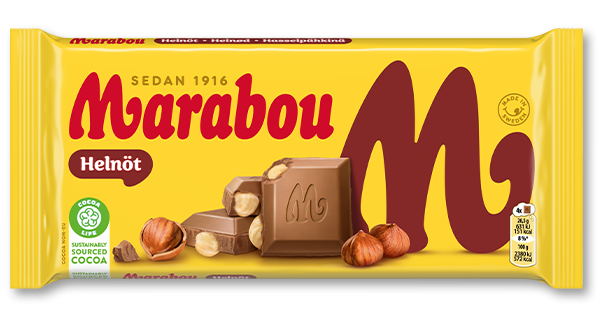 Marabou Chocolate Bar With Whole Nuts
