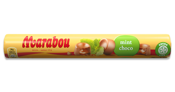 Mint Brittle Marabou Milk Chocolate Roll