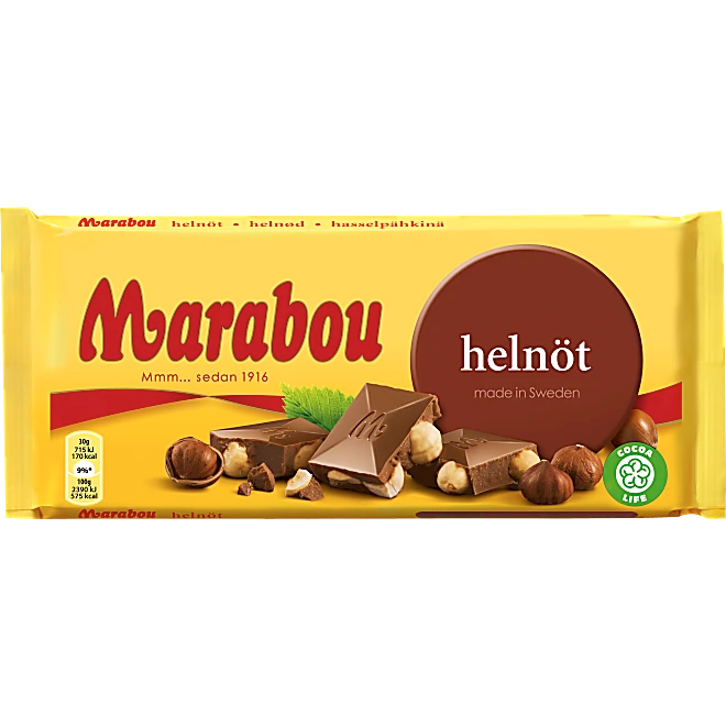 Marabou Chocolate with whole nuts