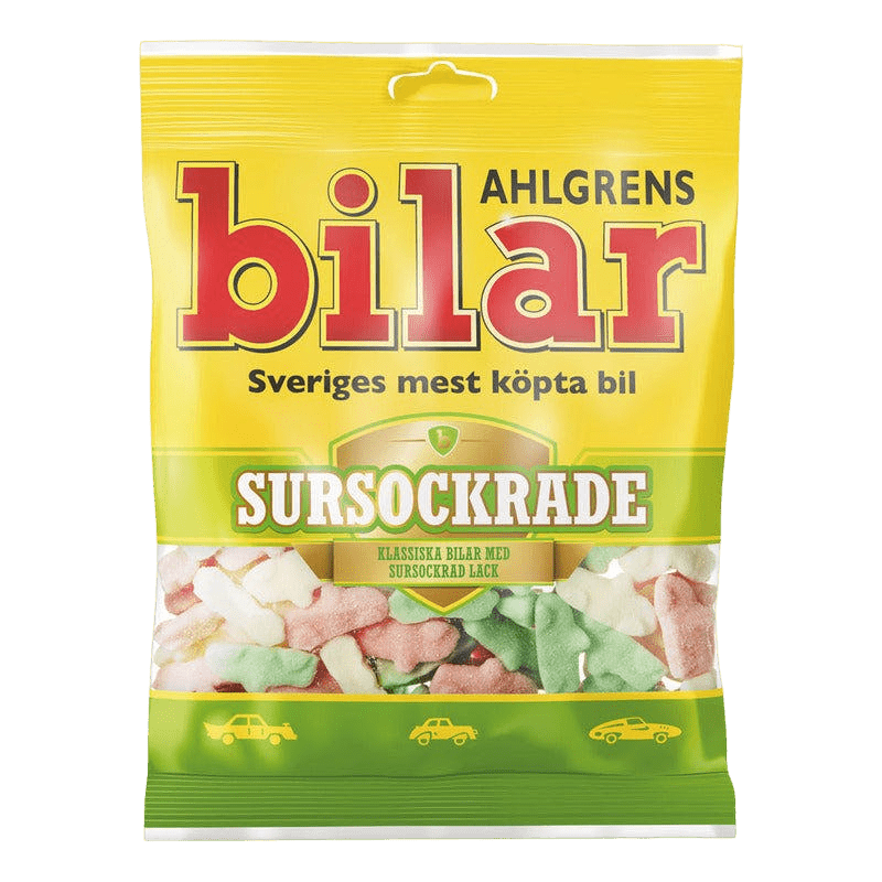 Sour and Sugary Candy Bag Ahlgrens Bilar 