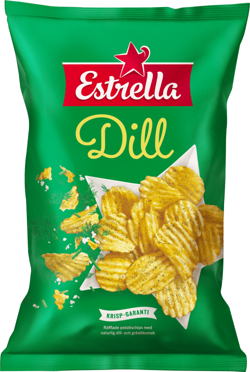 Dill Chips Snacks Estrella 175g 