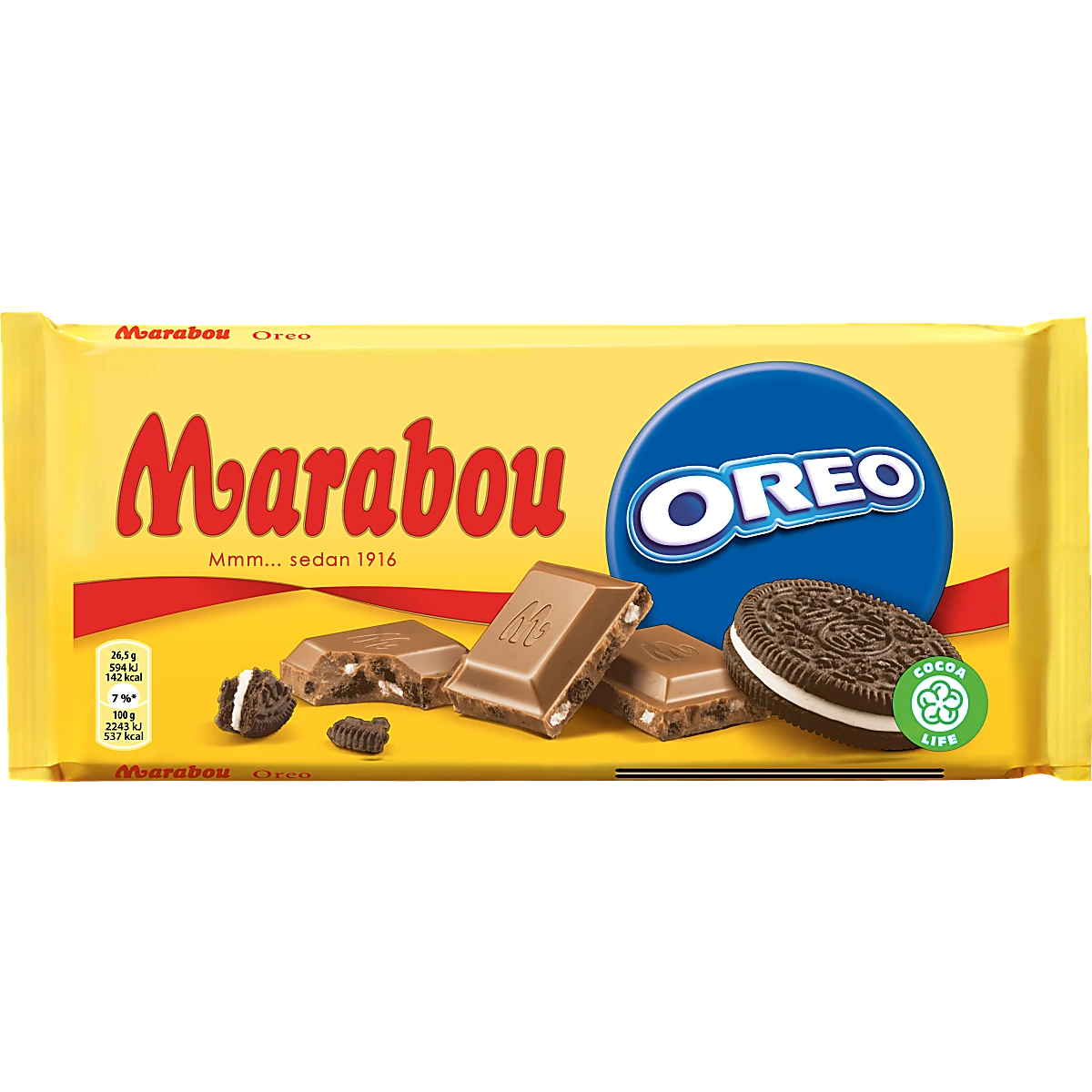 Marabou Milk Chocolate with Oreo Crumbs.
